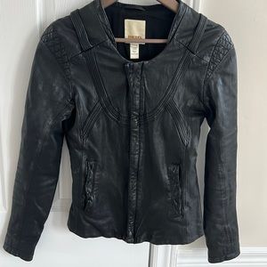 Perfect condition- new trendy diesel leather jacket size XS
